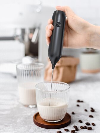 1pc Rechargeable Handheld Electric Milk Frother