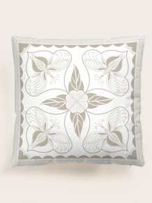 Butterfly Print Cushion Cover Without Filler - Multicolor - View 1