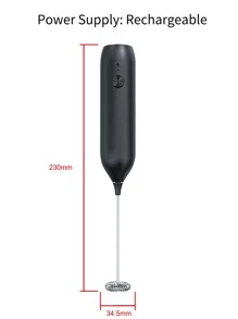 1 pieza Vaporizador de leche recargable a mano eléctrico - Negro - Ver 6
