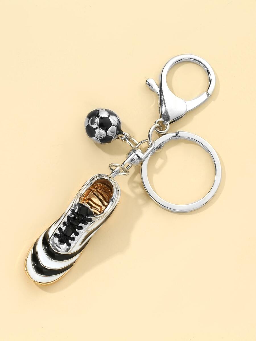 1 Llavero Con Forma De Zapato De Fútbol Para Mujer Con Diseño De Aceite Y Aleación, Colgante De Zapato De Fútbol Simulado En 3d. Un Símbolo De Los Entusiastas Del Deporte. Un Regalo Para Los Aficionados Al Fútbol. - Multicolor - Ver 1