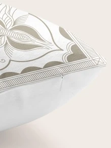 Butterfly Print Cushion Cover Without Filler - Multicolor - View 2