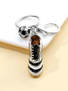 1 Llavero Con Forma De Zapato De Fútbol Para Mujer Con Diseño De Aceite Y Aleación, Colgante De Zapato De Fútbol Simulado En 3d. Un Símbolo De Los Entusiastas Del Deporte. Un Regalo Para Los Aficionados Al Fútbol. - Multicolor - Ver 3