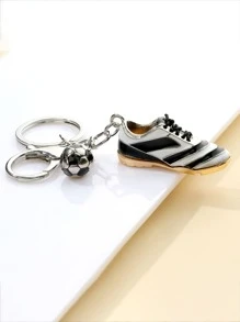 1 Llavero Con Forma De Zapato De Fútbol Para Mujer Con Diseño De Aceite Y Aleación, Colgante De Zapato De Fútbol Simulado En 3d. Un Símbolo De Los Entusiastas Del Deporte. Un Regalo Para Los Aficionados Al Fútbol. - Multicolor - Ver 4