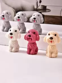 3 piezas Borrador perro de dibujos animados en forma de al azar - Multicolor - Ver 1