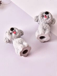 3 piezas Borrador perro de dibujos animados en forma de al azar - Multicolor - Ver 3