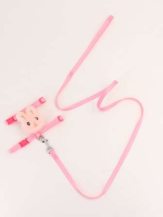 Supet 1入組兔子裝飾寵物背帶&1条皮带和1入組翻領