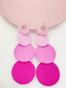 Hoa tai hình tròn Ombre - Nhiều màu - Xem 13