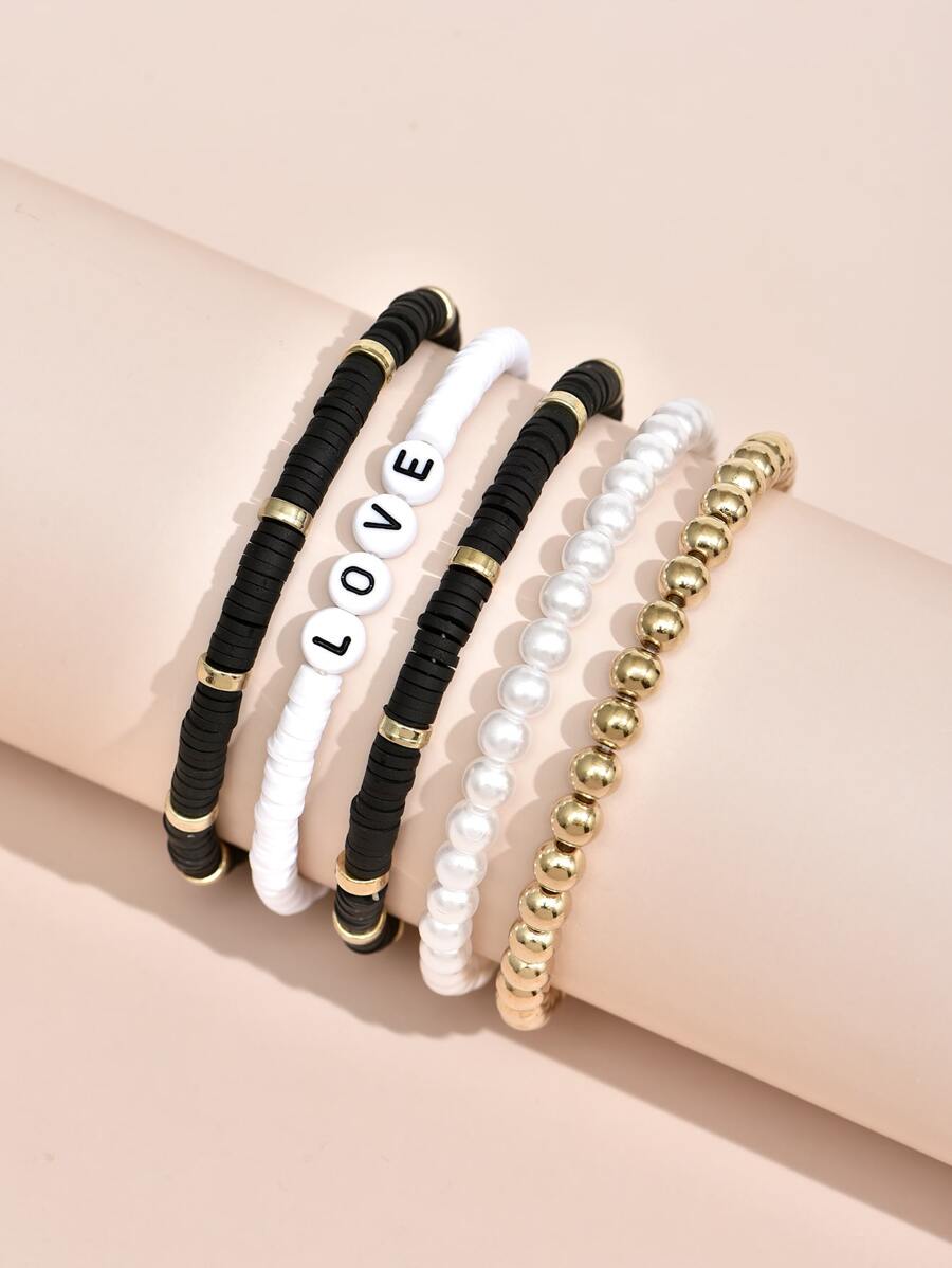 5 cái Thư Chi Tiết Vòng Tay Cườm - Nhiều màu - Xem 1