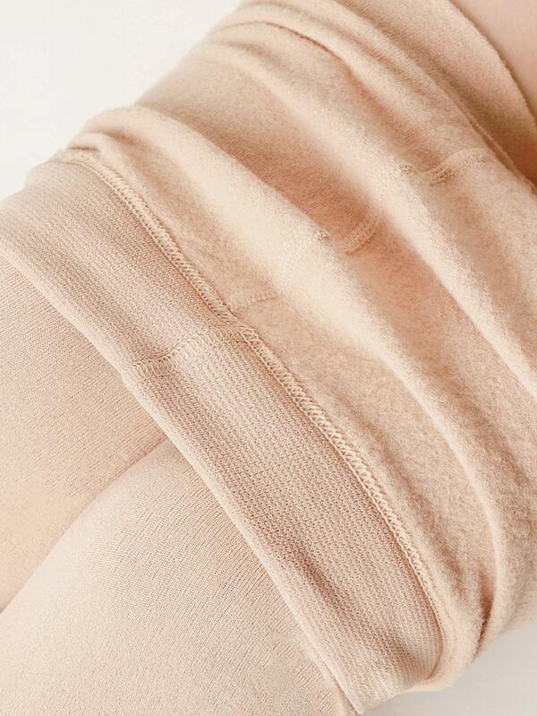 Solid Thermal Lined Tights SHEIN USA