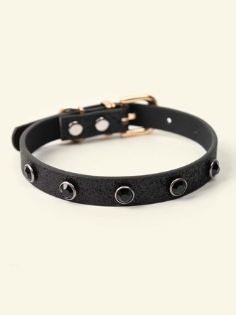 Collar para mascota con diseño de diamante de imitación