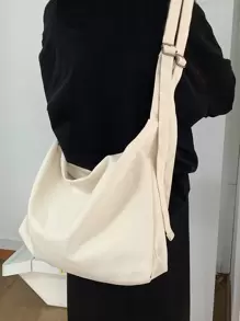Bolso Hobo De Lona Multifuncional Para Hombre Con Gran Capacidad, Apto Para Bolso De Mano, Mochila Escolar, Bolso De Hombro Deportivo, Bolso Casual, Estudiante De Secundaria, Universidad Y Viajero Ocasional, Bolso Lateral Para Deportes Al Aire Libre, Bolsa Para Cuadrada Para Senderismo Y Camping. Esencial De Viaje Veraniego Y Regalo Para Hombres Y Novios. - Beis - Ver 1