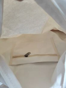 Bolso Hobo De Lona Multifuncional Para Hombre Con Gran Capacidad, Apto Para Bolso De Mano, Mochila Escolar, Bolso De Hombro Deportivo, Bolso Casual, Estudiante De Secundaria, Universidad Y Viajero Ocasional, Bolso Lateral Para Deportes Al Aire Libre, Bolsa Para Cuadrada Para Senderismo Y Camping. Esencial De Viaje Veraniego Y Regalo Para Hombres Y Novios. - Beis - Ver 4