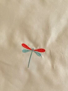 Dragonfly Embroidered Bedspread