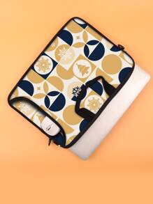 Christmas Tree Print Laptop Bag - Multicolor - View 5