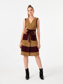 Emily Ann 補丁口袋腰帶外套馬甲