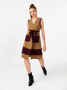 Emily Ann 補丁口袋腰帶外套馬甲