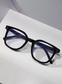 1pc/2pcs/3pcs Women Fashion Non-Prescription Glasses Classic Square Frame Rivet Personalized Versatile Minimalist Comfortable Transparent Glasses, Suitable For Daily Use, Computer, Reading, Mobile Phone, Gaming - Clear - View 13