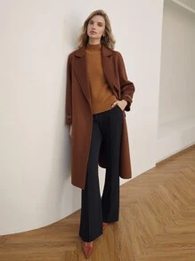 MOTF PREMIUM CASHMERE MOCK NECK JUMPER - Brown - View 9