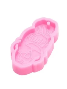 1 pieza Molde de silicona esqueleto DIY - Rosa - Ver 2