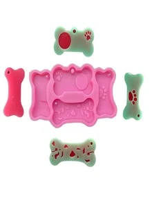 1 pieza Molde de silicona hueso DIY - Rosa - Ver 2