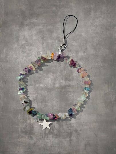 Grunge Punk Cordino del telefono decorato stellata