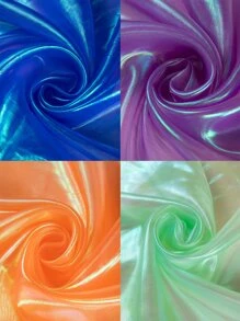 4入組素色鐳射DIY面料 - 彩色 - 查看 4