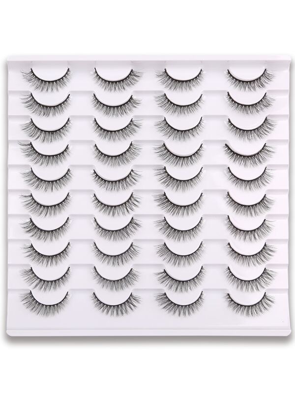 20pairs Natural False Eyelashes