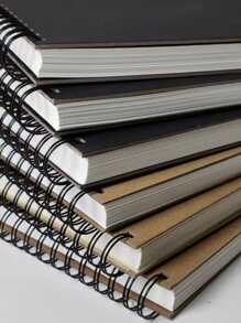 1pc Random Spiral Sketchbook - Multicolor - View 1