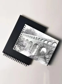 1pc Random Spiral Sketchbook - Multicolor - View 2