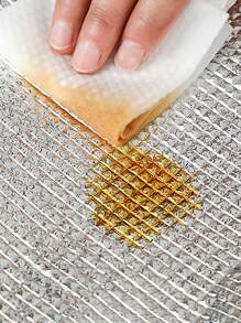 1pc Bear Patch Decor Waterproof Lunch Bag - Purple - View 5