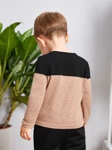 SHEIN Baby Boy Two Tone Tee - Multicolor - View 2