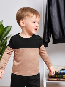 SHEIN Baby Boy Two Tone Tee - Multicolor - View 4