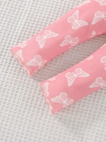 Baby Butterfly Print Leggings - Baby Pink - View 4