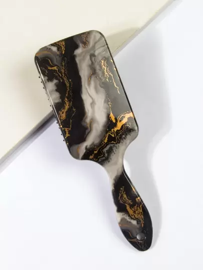 Water Transfer Printing Cushion Hair Brush 1pc Large Plastic Elegant Marbling Rectangular Washable Dry & Wet Use Hair Comb For All Hair Types For Dresser, Bathroom, Vanity & Countertop, Hair Brush/ Hair Comb, Hair Brush, Comb, Hair Tools, Hair Products And Accessories For Barber Salon Beauty Travel Essentials,Back To School,Travel Holiday Essentials,Hair Accessories For Women,Brush,Hair Brushes,Edge Brush,Brush Hair,Hair Comb,Comb Hair,Detangling Brush,Ball Brush,Mini Hair Brush,Hair Brush Set,Wooden Comb, Comb, Slick Back Brush, Hairbrush, Edge Brush, Brush Hair, Hair Comb, Hair Brush Set, Comb Hair, Mini Hair Brush, Detangling Brush,Hair Products, Hair Tools, Hair Stuff, Hair Care, Curly Hair Brush, Barber, Barber Accessories, Hairdressing Equipment,Travel Essentials,Travel Essential,Hairstyle,Hairdressing