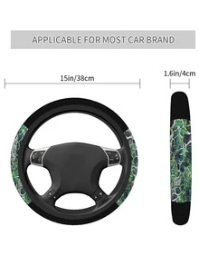 Cubierta del volante del coche con estampado de piel de serpiente - Multicolor - Ver 4