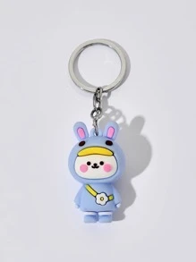 Llavero con dibujos animados con diseño de conejo - Multicolor - Ver 3