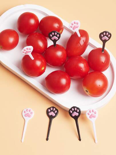 8pcs Paw Design Fork School Supplies,Back To School