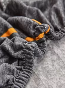 1/4/6pcs Geometric Pattern Elastic Dining Chair Covers, Printed Slipcovers Suitable For Home Decor, Hotel, Restaurant And Party, Milk Silk Chair Protector - Multicolor - View 5