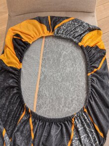 1/4/6pcs Geometric Pattern Elastic Dining Chair Covers, Printed Slipcovers Suitable For Home Decor, Hotel, Restaurant And Party, Milk Silk Chair Protector - Multicolor - View 7