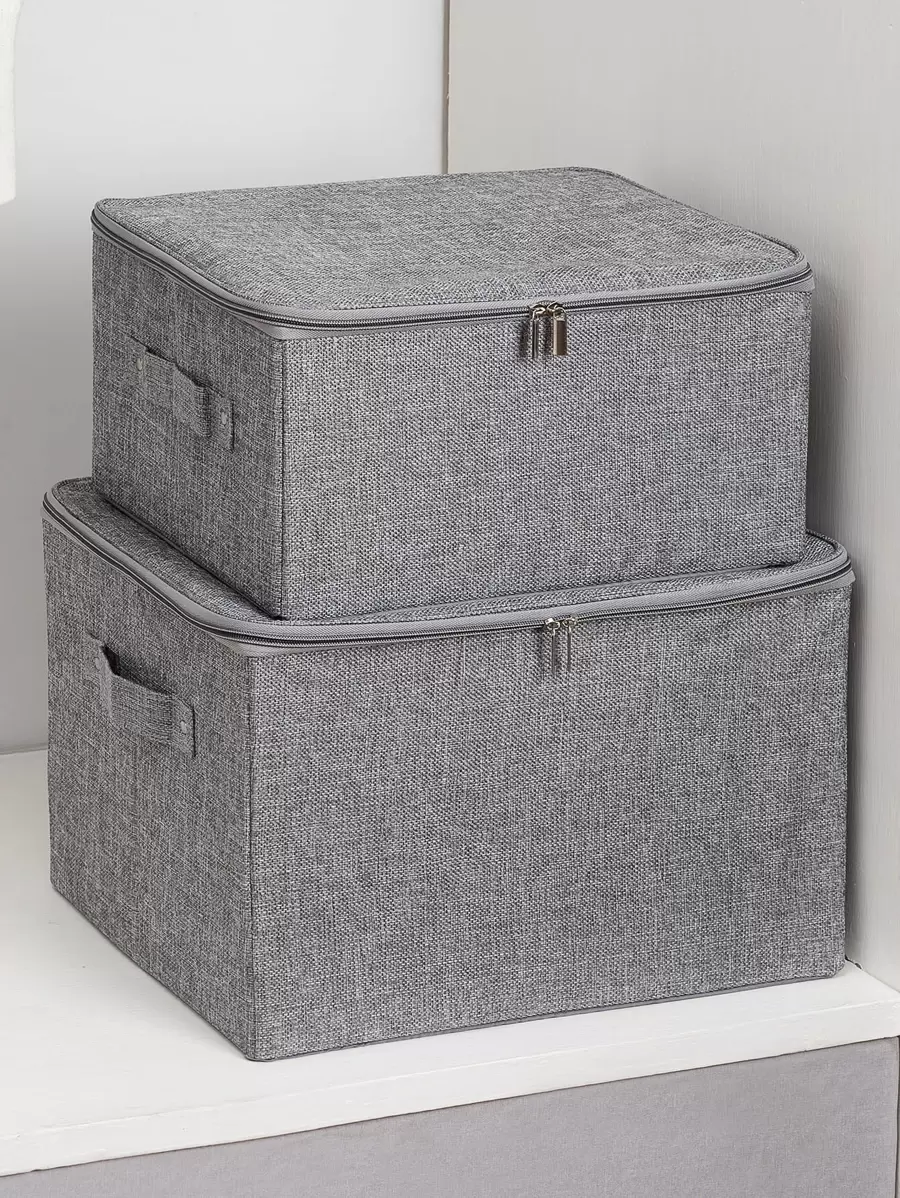 1pc Plain Clothes Storage Bag Decorations Decor Festival Decor Room Decor Home Decor Bed Room Decor Bedroom, Organizer, Home Storage, For White T-Shirt Women, Black Pants Women, Ladies Winter Clothes, Dress, Winter Clothes For Ladies, Elegant Woman Dresses, White Shirt For Ladies, Long Sleeve, White Jumpsuit For Women, Spring Dresses For Women, Spring Outfits For Women, Spring, Spring Clothes, Minimalist, Summer Tops Storage - Grey - View 1