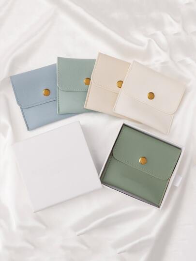 1pc Random Color Jewelry Storage Bag, Nordic Portable Jewelry Bag For Home