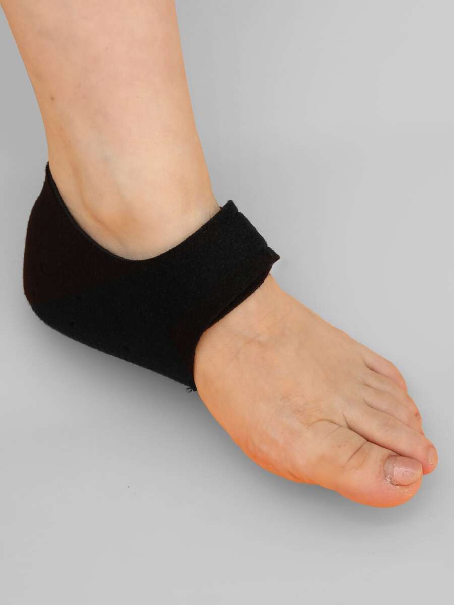 2 piezas Protector de tacón pie - Negro - Ver 1