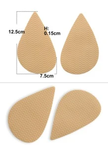 1 par de pegatinas antideslizantes para suelas de zapatos, para zapatos casuales de mujer y hombre