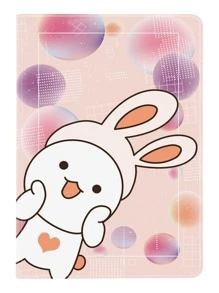 Coque compatible avec iPad à imprimé lapin dessin animé - Multicolore - Voir 2
