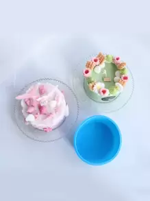 1pc Plain DIY Silicone Mold, Simple Blue Design Silicone Mold For DIY - Blue - View 4