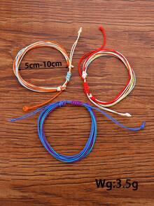 3 piezas Pulsera a capas de color combinado - Multicolor - Ver 3