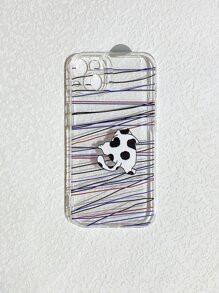 卡通圖案透明手機殼 - 彩色 - 查看 1