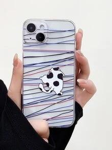 卡通圖案透明手機殼 - 彩色 - 查看 4