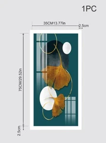 1pc Ginkgo Leaf Print Bức tranh không khung - Nhiều màu - Xem 5