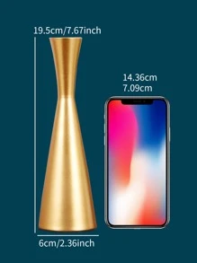 1 cái giá đỡ nến trơn - Vàng - Xem 4